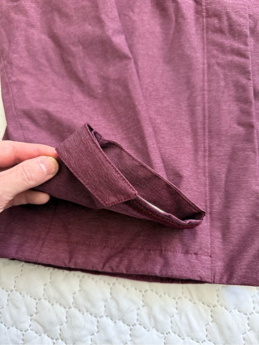 The North Face Women’s Hooded Rain Jacket — Maroon - Picture 3 of 12